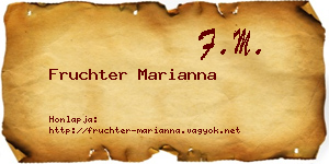Fruchter Marianna névjegykártya